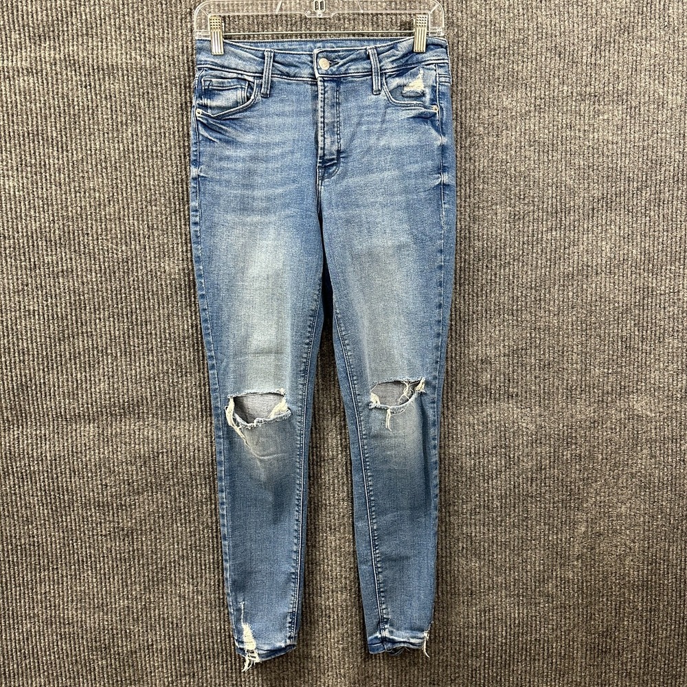 Old Navy Rockstar Jeans‎ Womens Size 6 Super Skinny High Rise Distressed